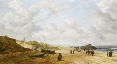 Ansicht der Strände von Scheveningen von Hendrick van Anthonissen